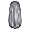 PENDENTE ARAL PRETO (D)33CM (A)70CM 2X4W 3000K 900LM - KE007B - 3