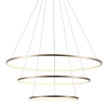 PENDENTE BIRDIE DOURADO E BRANCO (D)80 + 60 + 40CM (A)42CM 17W + 13W + 9W 3 - KW002G - 3
