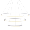 PENDENTE BIRDIE BRANCO (D)80 + 60 + 40CM (A)42CM 17W + 13W + 9W 3200K 3120L - KW002W - 2