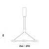 PENDENTE BEEP DOURADO (D)66CM (C)0CM (L)0CM (A)6CM 6X7,5W 3000K 2300LM LED - 2