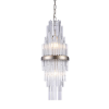 PENDENTE SANSA DOURADO E TRANSPARENTE (D)20.5CM (A)55CM 2XE14 80W - MR007 - 3