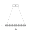 PENDENTE ASTER PRETO (D)60CM (A)8CM 1XLED 28W 3000K 21LM IP20 - 2