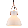 PENDENTE BAR D 14CM X 22CM 1XG9 127V / 220V BRANCO E COBRE - OP057A - 1