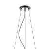 PENDENTE / PLAFON SOHO CROMADO TRANSP E COBRE (D)40CM (A)23CM 5XG9 125W - PD002CO - 1