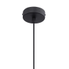 PENDENTE TRES PRETO E FUME (D)30CM (A)42.5CM 1XE27 40W - HC016 - 1