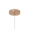 PENDENTE MEDIA LUNA DOURADO E TRANSPARENTE (D)12CM (A)13CM 1X6W 3000K 300LM - HM003 - 3