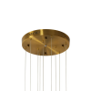PENDENTE VITA BRONZE E TRANSPARENTE (D)38CM (A)51CM 9X4W 3000K 1800LM - HM005L - 3