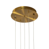 PENDENTE VITA BRONZE E TRANSPARENTE (D)28CM (A)51CM 5X4W 3000K 1000LM - HM005M - 2