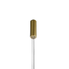 PENDENTE LOOP PRETO E DOURADO (D)82 + 62CM (A)2,2CM 1X76W 3000K 2280LM LED - 1
