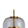 ABAJUR MIA DOURADO E TRANSPARENTE (D)26CM (A)56CM 1X1W 3000K 300LM LED - 3