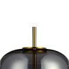 ABAJUR MIA DOURADO E FUME (D)26CM (A)56CM 1X1W 3000K 300LM LED - 3