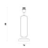 BASE PARA ABAJUR PIETÁ BRANCO E NICKEL (C)16CM (L)1CM (A)5CM 1X40W E27 - BASE PARA ABAJUR PIETÁ BRANCO E NICKEL (C)16CM (L)1CM (A)5CM 1X40W E27 - 1