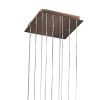 PENDENTE DROP CROMADO E TRANSPARENTE (C)31CM (L)31CM (A)21CM 9XG4 180W - HO1370B - 1