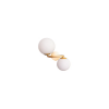 ARANDELA OXALA DOURADO E BRANCO (C)33.5CM (L)26CM (A)39CM 2XG9 50W - 1