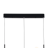 PENDENTE FUXICO DOURADO E PRETO E BRANCO (C)100CM (L)32CM (A)45CM 12X3W 300 - JU002 - 1