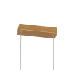 PENDENTE GLITTER DOURADO E TRANSPARENTE (C)76CM (L)6CM (A)13.5CM 1X20W 3000K 1000LM - HC009S - 1