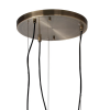 PENDENTE TAHI DOURADO E TRANSPARENTE (D)38CM (A)15CM 3XG9 75W - RE014L - 1