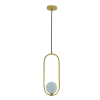 PENDENTE GUDE DOURADO (D)17CM (A)47CM 5X5W G9 - 2