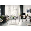 PENDENTE MOB DOURADO E PRETO E BRANCO (D)130CM (A)85CM 3XE14 21W - YD003 - 2