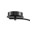 PLAFON DE SOBREPOR NERO CROMO NEGRO E BRANCO (C)49CM (L)33CM (A)53CM 5XG9 50W - MM001 - 1