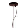 PENDENTE NOBU D 40CM X 31CM 1 X A60 40W PRETO / DOURADO E FUME - RE004BS - 1