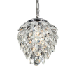 PENDENTE NUT CROMADO E TRANSPARENTE (D)23CM (A)28CM 2XG9 80W - HU2173 - 2