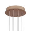PENDENTE PALITO DOURADO (C)90CM (L)90CM (A)23CM 10X7,2W 2700K 3600LM - CD014 - 1
