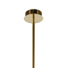 PENDENTE PÉTRA DOURADO E TRANSPARENTE (D)54CM (A)31CM 3X6W 3000K 900LM - OC009 - 1