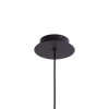 PENDENTE PITUCO ROSE GOLD E PRETO E PRETO (D)9CM (A)26CM 1XGU10 10W - ML016B - 1