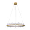 PENDENTE POEMA DOURADO E BRANCO (D)80CM (A)12CM 1X45W 3000K 2250LM - EG003 - 3