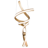 PENDENTE FLUIRE DOURADO (D)28CM (A)74CM 1X30W 3000K 1800LM - RE005 - 2
