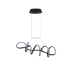 PENDENTE ZIG PRETO (C)84CM (L)22CM (A)21CM 1X35W 3000K 1800LM - TP003B - 2