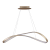 PENDENTE ZIG DOURADO (C)88CM (L)32CM (A)22CM 1X35W 3000K 1800LM - TP002G - 2