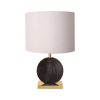 BASE PARA ABAJUR BIAGIO DOURADO E PRETO (D)22CM (L)12CM (A)37CM 1XE27 40W - GL016BG - 1