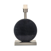 BASE PARA ABAJUR BIAGIO NIQUELADO E PRETO (D)22CM (L)12CM (A)37CM 1XE27 40W - GL016BN - 1