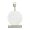BASE PARA ABAJUR BIAGIO NICKEL E BRANCO (D)22CM (L)12CM (A)37CM 1XE27 40W - GL016WN - 1