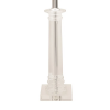 BASE PARA ABAJUR CLASSIC CROMADO E TRANSPARENTE (C)13CM (L)13CM (A)49CM 1XE27 40W - XL1206 - 2