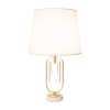 BASE PARA ABAJUR MONACO DOURADO E BRANCO (D)14CM (A)42CM 1XE27 40W - GL015G - 1