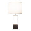 BASE PARA ABAJUR QUADRATTO BRONZE E PRETO (C)13CM (L)15CM (A)50CM 1XE27 40W - GL020G - 1
