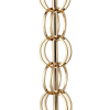 BASE PARA ABAJUR VENETO DOURADO E MARROM (D)18CM (A)57.5CM 1XE27 40W - MI005 - 3