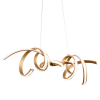PENDENTE FLUIRE DOURADO (C)100CM (L)25CM (A)30CM 1X45W 3000K 2700LM - RE006 - 3
