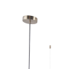 PENDENTE PETIT POA DOURADO E BRANCO (D)90CM (A)28CM 8XE27 BOLINHA 40W - SQ003 - 1
