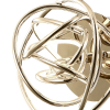 ARANDELA NINHO DOURADO E BRANCO (D)23CM 1X12W 3000K 960LM - WD018 - 2