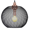 PENDENTE COPPER COBRE E PRETO (D)50CM (A)48CM 1XE27 40W - XN005 - 2
