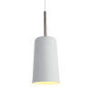 PENDENTE BOT BRANCO E NICKEL (D)13,6CM (A)38CM 1X40W E27 - 1