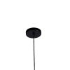 PENDENTE BOT PRETO E DOURADO (D)13,6CM (A)38CM 1X40W E27 - 1