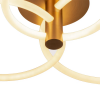 PLAFON CIRCOLO FRENCH GOLD E BRANCO (C)86CM (L)49CM (A)20CM 1X54W 3000K 270 - BB020 - 2