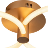 PLAFON CIRCOLO FRENCH GOLD E BRANCO (C)69CM (L)39CM (A)15CM 1X32,4W 3000K 1 - BB021 - 2