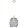 PENDENTE COPPER PRETO E DOURADO (D)28CM (A)41CM 1XE27 40W - XN003G - 1