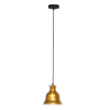 PENDENTE BULE D 21CM X 21.5CM 1XE27 127V / 220V DOURADO E TRANSP - DA007B - 5